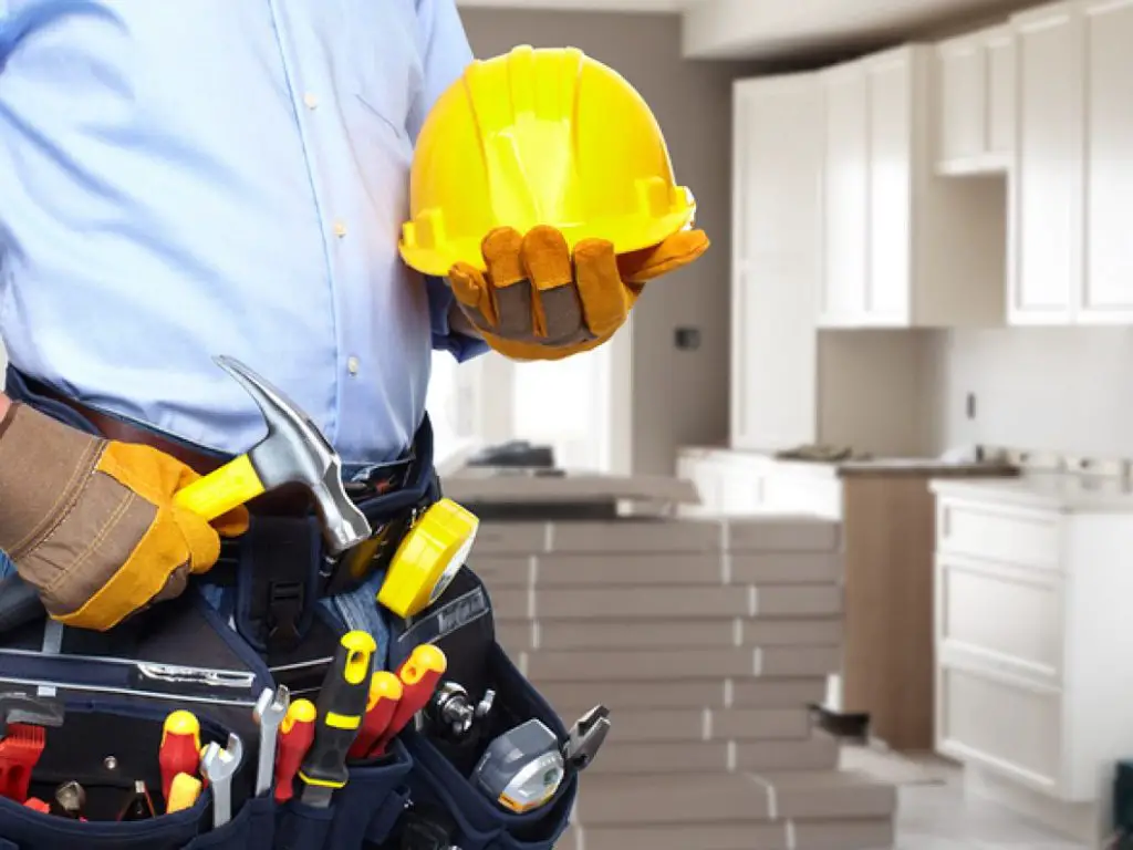 A man holding some tools in his hand