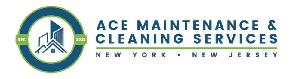 A logo for office maintenance and cleaning services of new york.